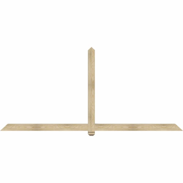 Ekena Millwork Eugene Rough Sawn Timber Gable Bracket, Douglas Fir, 108"W x 49"H x 4"D x 4"F, 11/12 Pitch GBW108X49X0404EUG00RDF - main